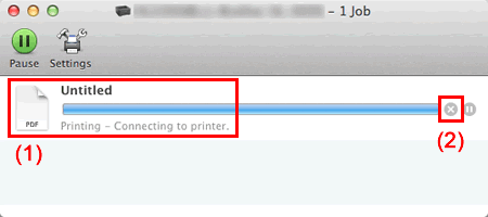Delete Print Job if Brother Printer offline Mac