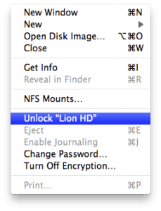Unlock Macintosh HD before Resetting the Mac admin Passwod